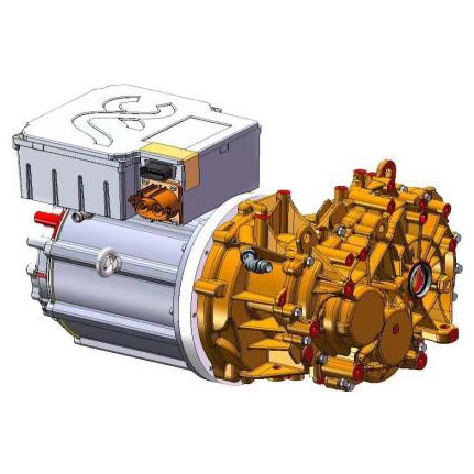 170kW/360Vdc Integrated 3-in-1 PM Motor Drive System